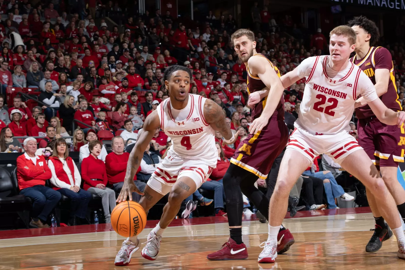 Kamari McGee drives to the basket