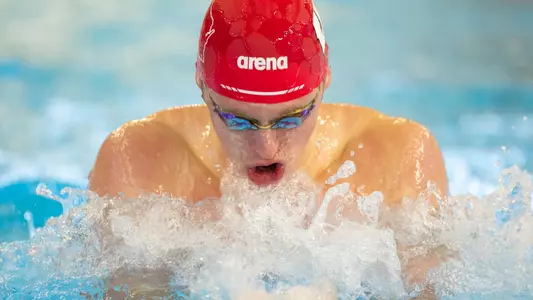 Badger man swims in meet vs Northwestern