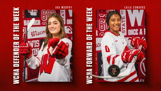 Ava Murphy and Laila Edwards WCHA POTW
