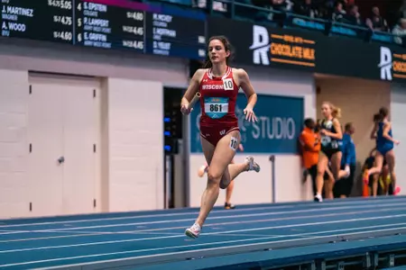 Emma Kelley sprints at the Dr. Sander Invitational