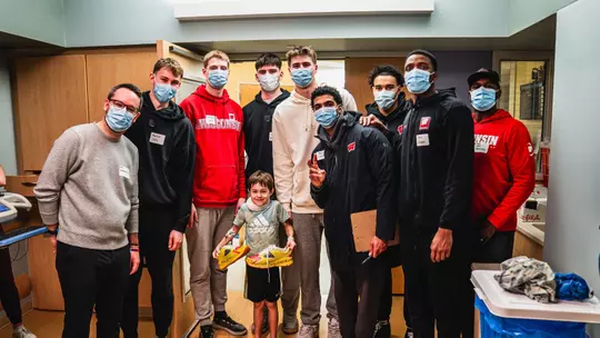 Wisconsin Men's Basketball visiting the AFCH
