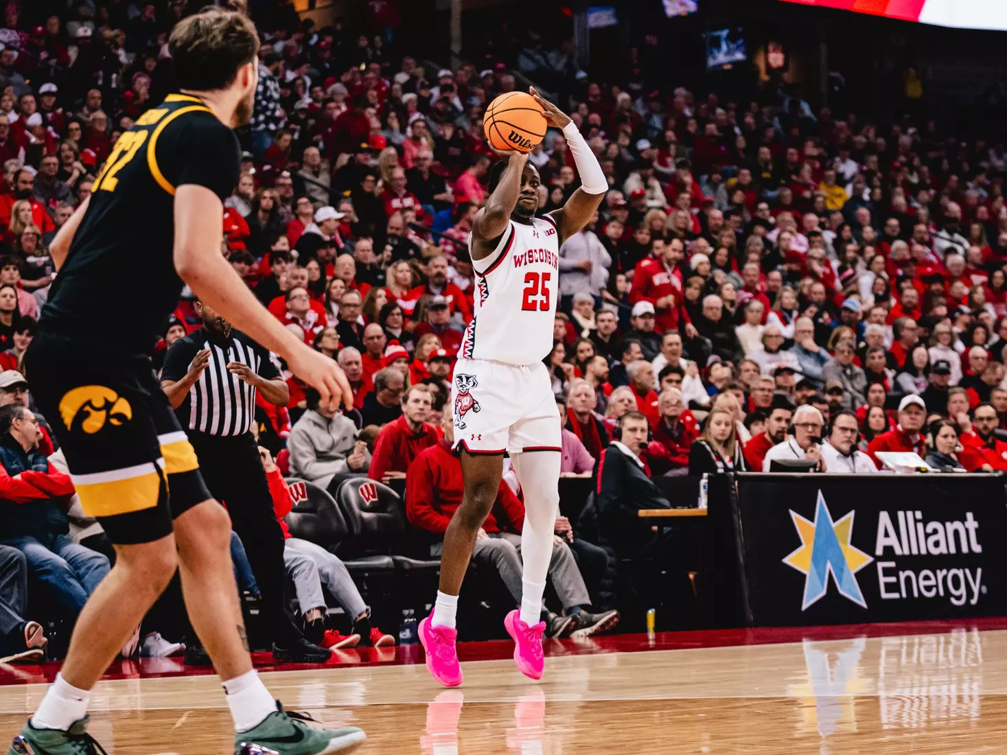 John Blackwell hits a three vs. Iowa