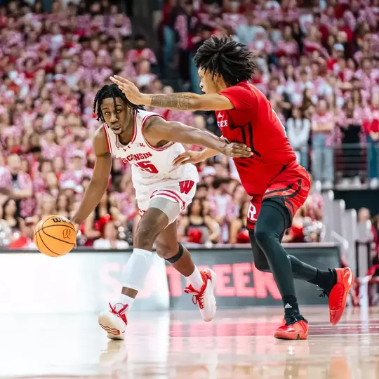 John Blackwell against Rutgers in 2023-24