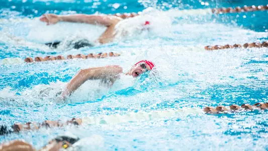 Yoav Romano swims at Texas Invite