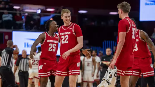 The Team celebrates at Rutgers