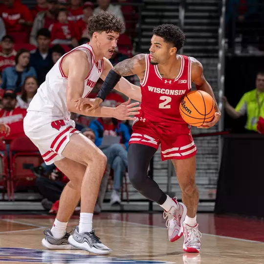 Wisconsin Badgers Men’s Basketball Red/White scrimmage, Sunday, Oct. 19, 2025, in Madison, Wis. (Photo by David Stluka/Wisconsin Athletic Communications)