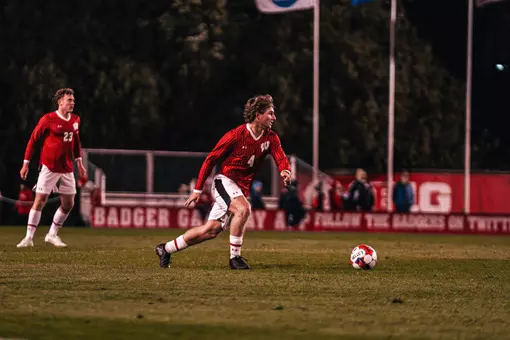 Julian Kuhr looks to pass the ball