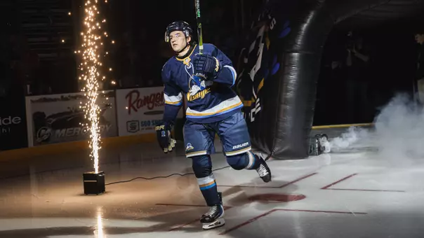 Brent Solomon skating for the Sioux Fall Stampede