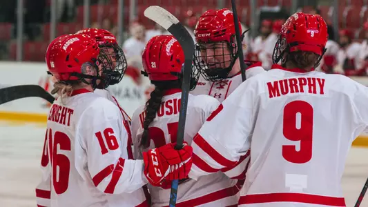 Badger hockey win st cloud