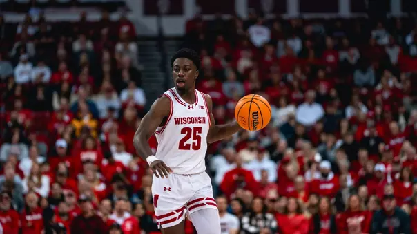 John Blackwell handles the ball up the court against Ball State