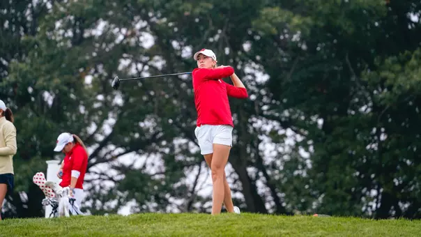 Izzi Stricker tees off at Badger invitational