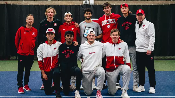 Men's tennis team photo at Big Ten Individuals