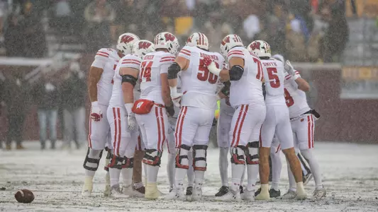 Wisconsin Badgers during a Big Ten Conference NCAA college football game against the Minnesota Golden Gophers, Sat., Nov. 29, 2025, in Minneapolis, Min. (Photo by David Stluka/Wisconsin Athletic Communications)
