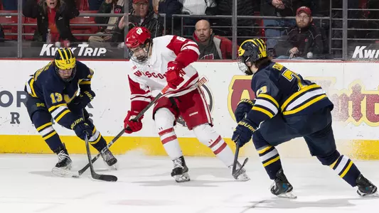 Logan Hensler skates vs. Michigan