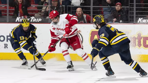 Logan Hensler skates vs. Michigan