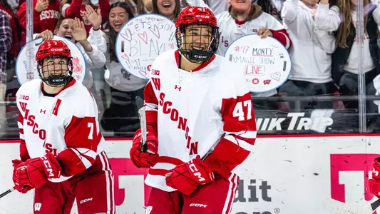 Blake Montgomery smiles after a win