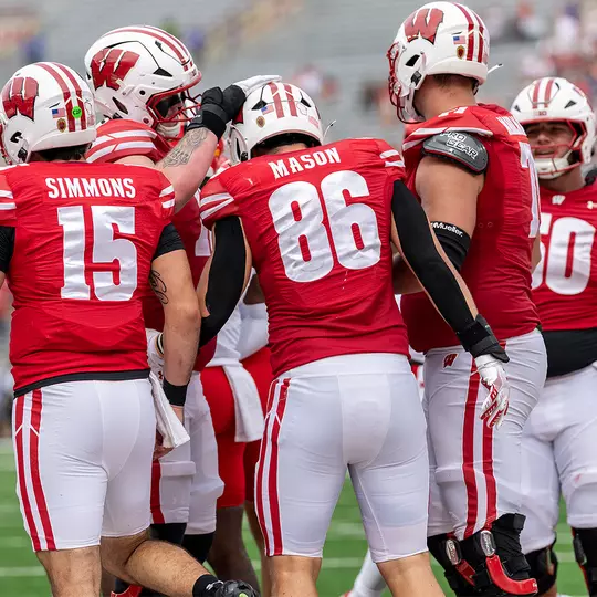 Lance Mason celebrates TD vs. Maryland
