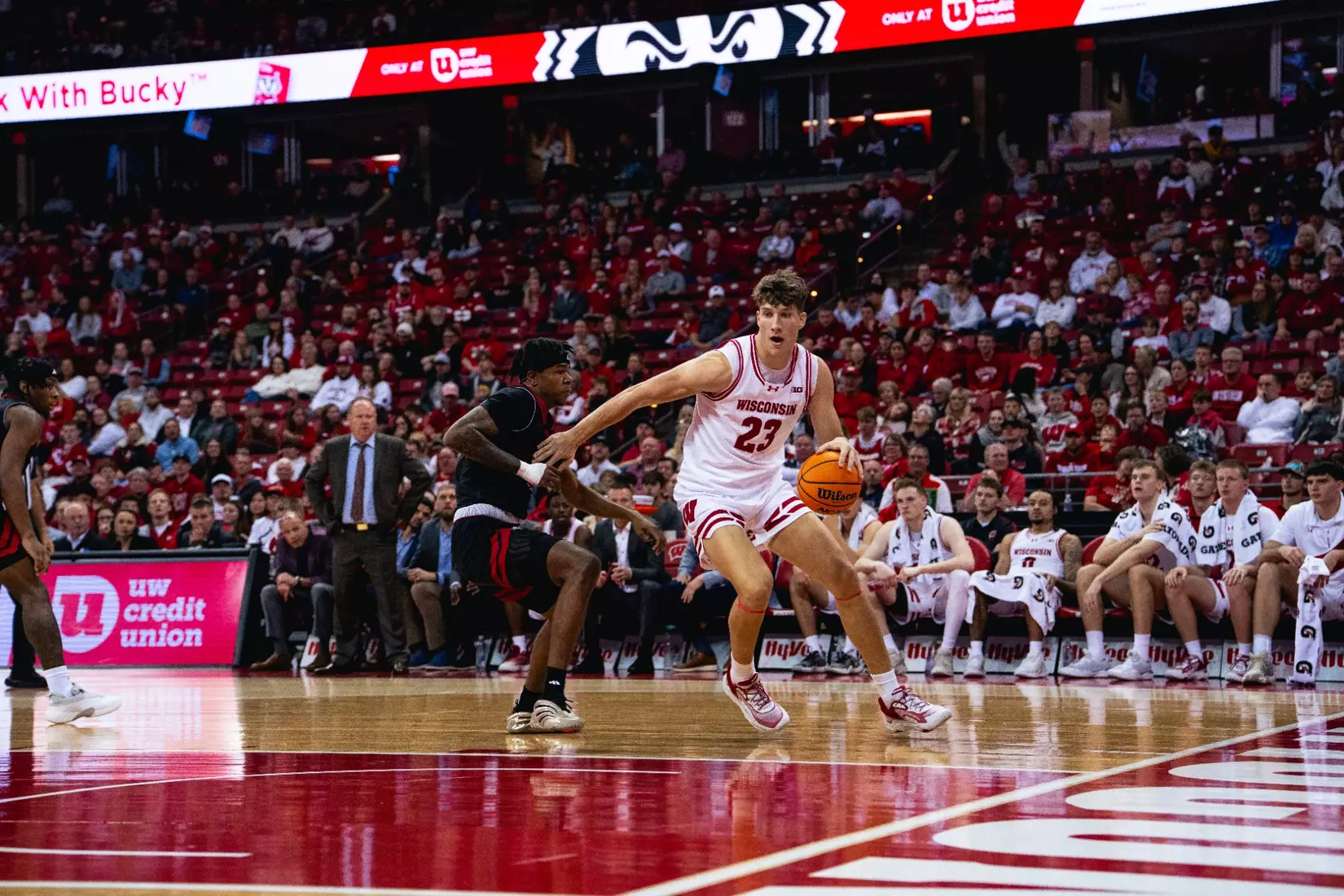 Will Garlock drives baseline for score against NIU