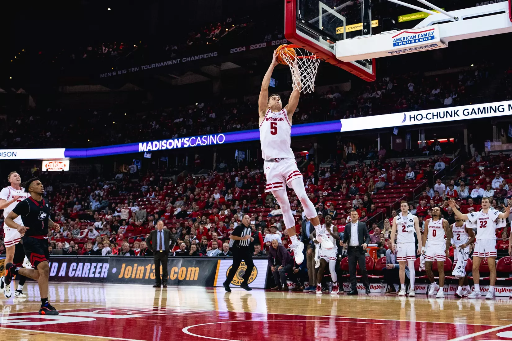 Jack Janicki throws down dunk against NIU.