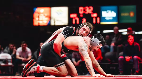 Wyatt Ingham wrestles Lock Haven