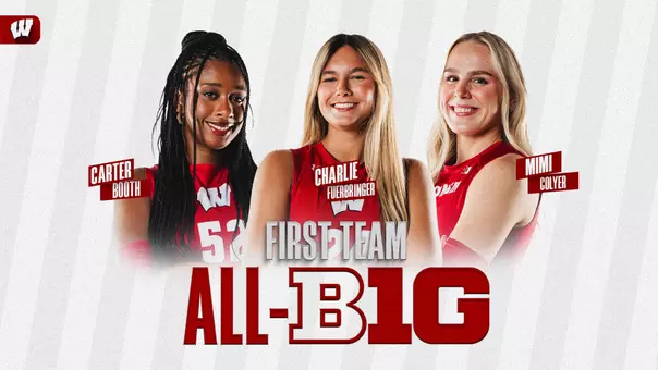 2025 VB All-Big Ten Honors Web Graphic