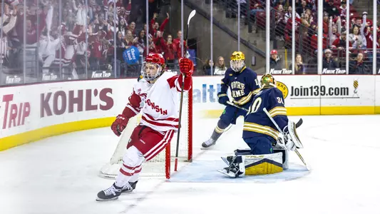 Jack Horbach scores against Notre Dame