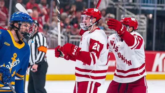 Weston Knox celebrates his first goal