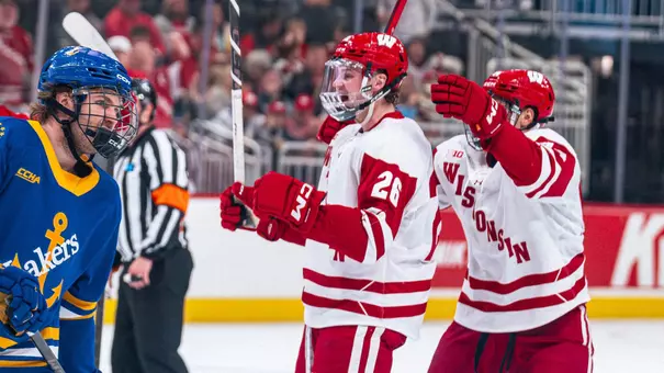 Weston Knox celebrates his first goal