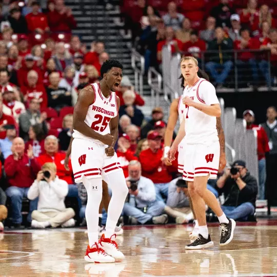 John Blackwell celebrates vs. Northwestern