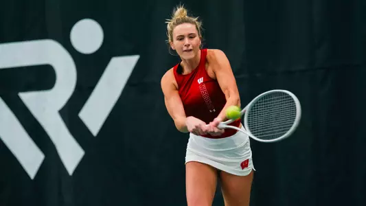 Parker Christensen hits a return