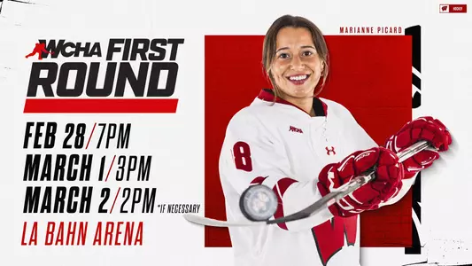 WCHA First Round preview graphic