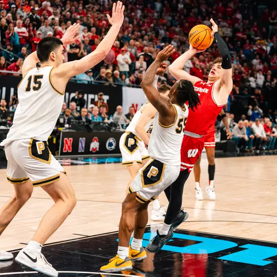 Max Klesmit game-winner versus Purdue 2024 Big Ten Tournament