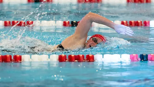 Swimming in meet vs Northwestern