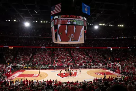 Kohl Center is packed for matchup with Oregon