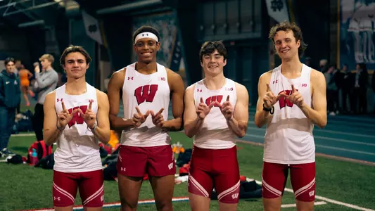 Men's DMR, second fastest in Wisconsin history