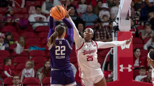 Williams blocks a shot