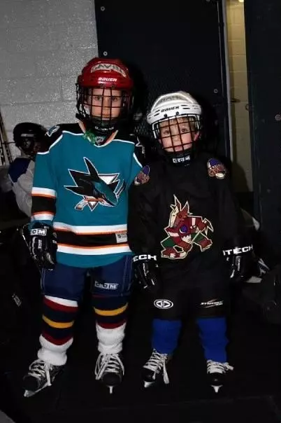 Gavin Morrissey with his younger brother, Shane