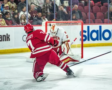 Gavin Morrissey scores a goal at Denver