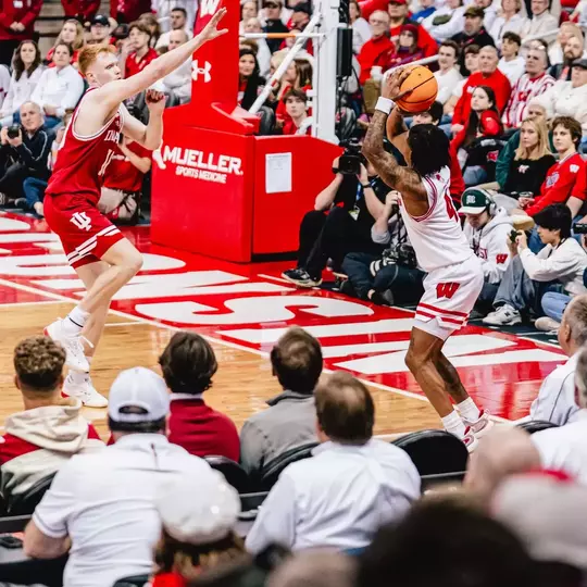 Kamari McGee hits another corner three against Indiana