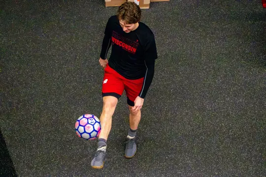 Gavin Morrissey plays sewer ball