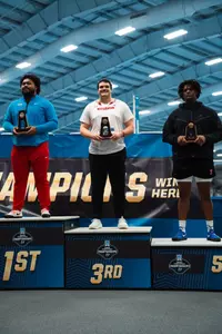 Jason Swarens, third in the nation for shot put