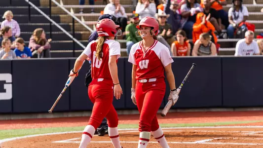 Ellie Hubbard and Hannah Conger against Illinois