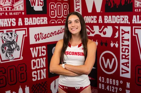 Emma Kelley poses for a picture on media day