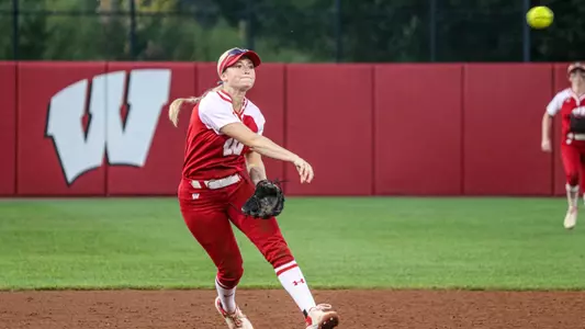 Makenzie foster makes the jump throw