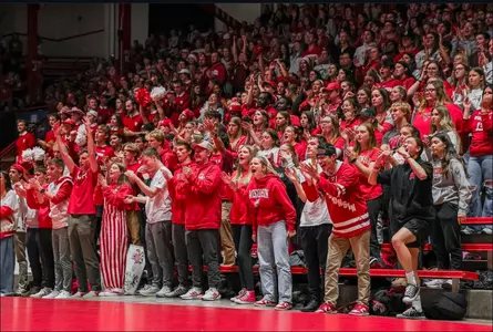 Student section at volleyball 2024