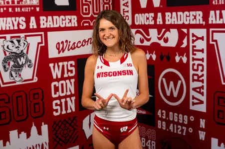 Bella Jacobsen poses at media day