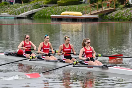 Varsity Four in action vs. Stanford