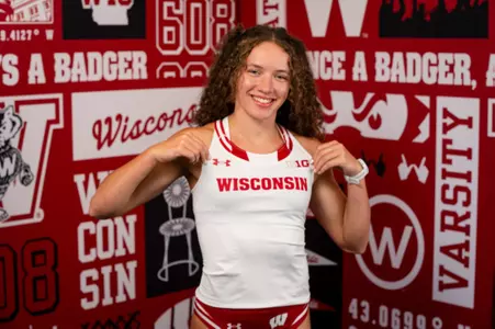 Kyla Saleh poses at media day.