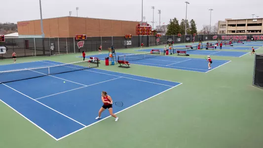 Wisconsin Women's Tennis Aerial Photo