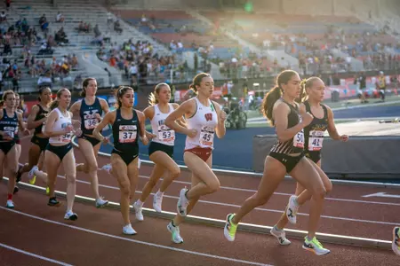 Kylie Finger races at the Penn Relays.